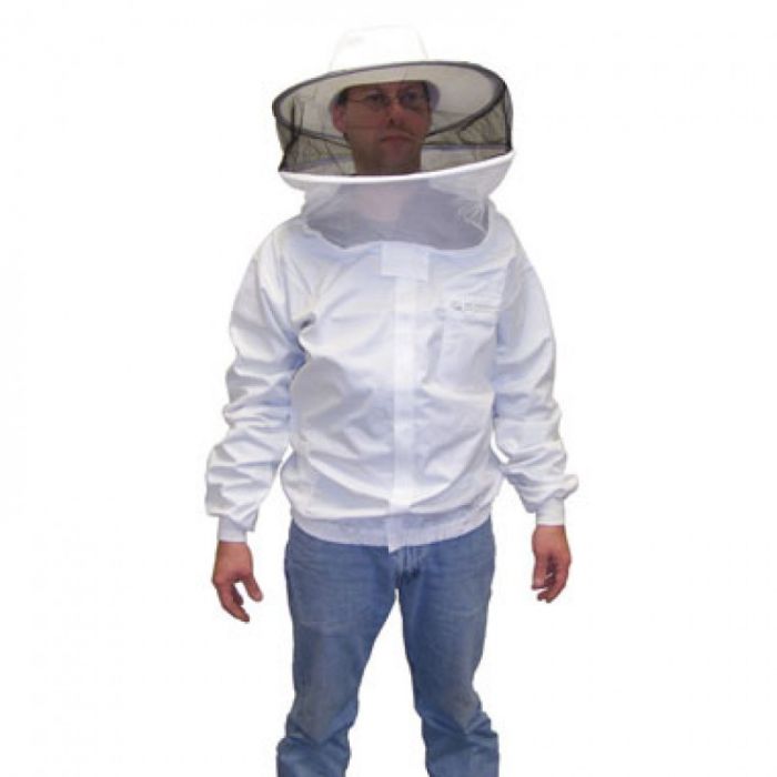 hat and veil combo with polyester cotton jacket for beekeeping